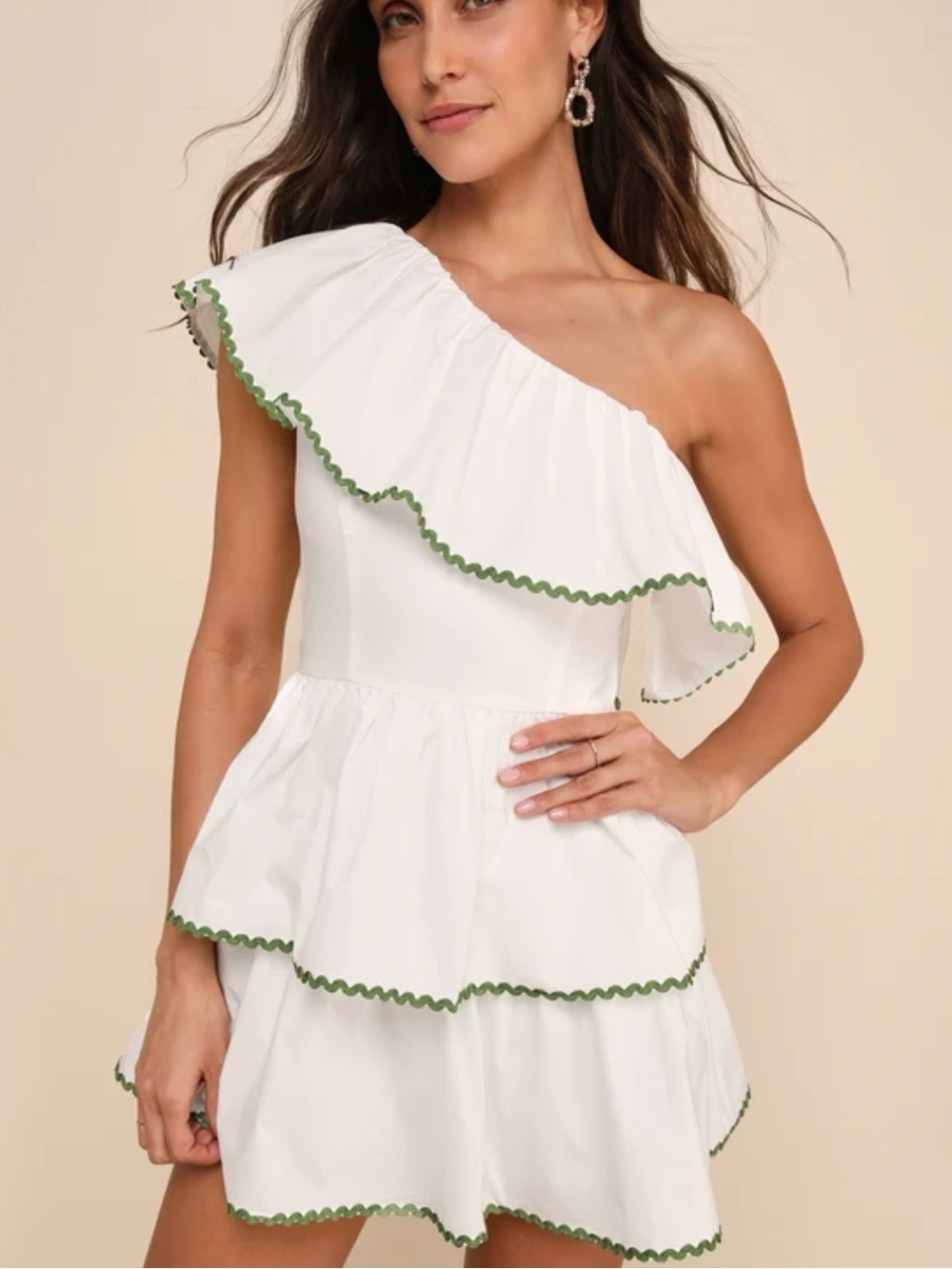 NWT LULUS Ruffle TIERD MINI DRESS ✨🍋